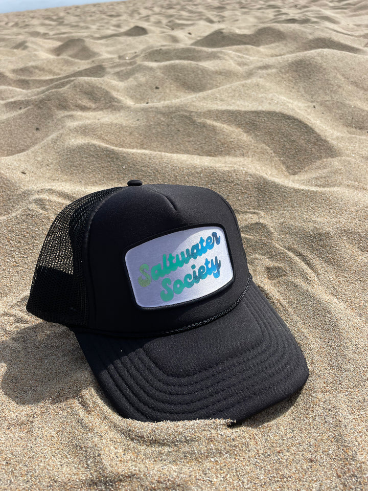 SALTWATER SOCIETY RETRO PATCH TRUCKER HAT